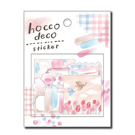 ホッコ デコ hocco deco sticker pink