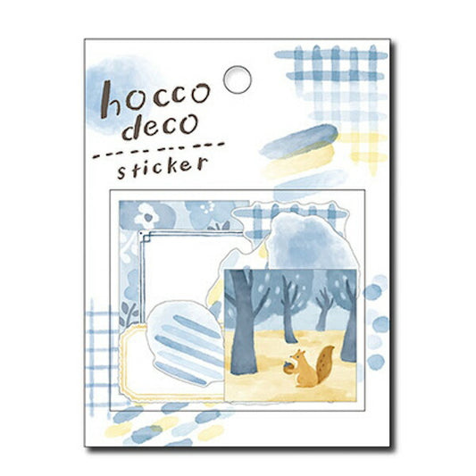 ホッコ デコ hocco deco sticker blue
