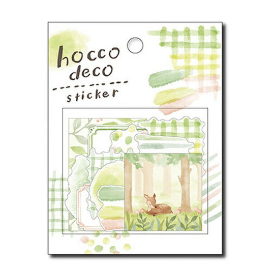 ホッコ デコ hocco deco sticker green