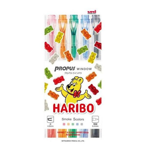 HARIBO プロパスウインドウ 蛍光ペン スモーク ５色セット