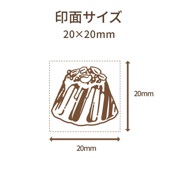 クラフトはんこ 洋柄 20x20mm 005