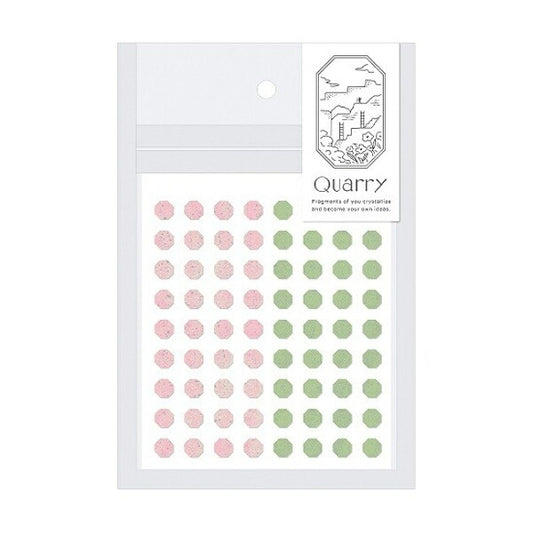 Quarry tiny stone seal pink×green